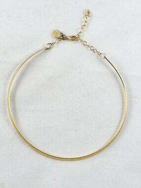 Brushed gold tone choker by Susan Shaw, excellent condition